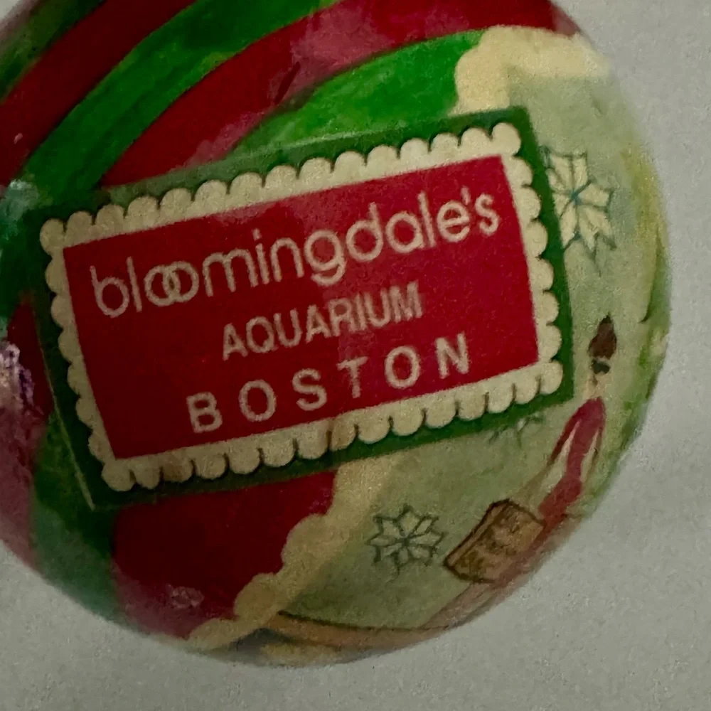 Bloomingdales‎ Paper Mache Christmas Ornaments Boston California
